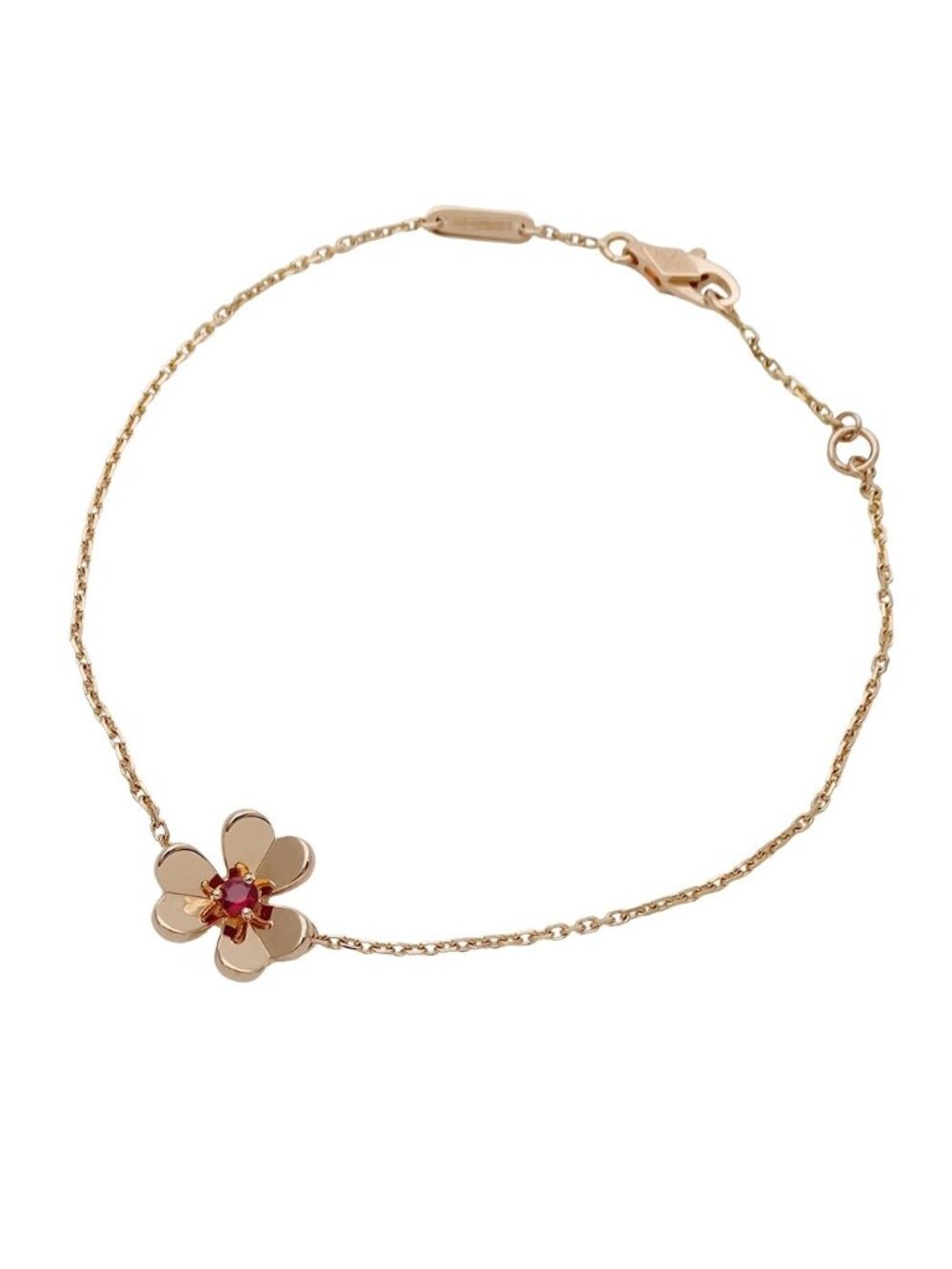 Van Cleef & Arpels Bracelet Ruby Frivole Mini Pink Gold